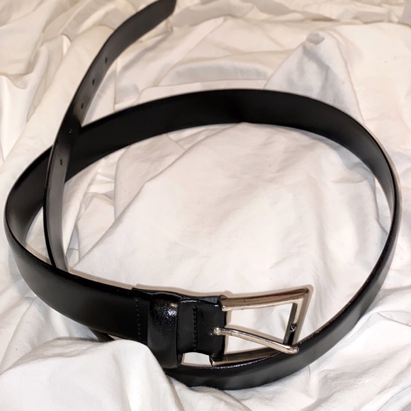 Leather belt black size 36 - Picture 3 of 17